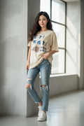 亚洲女模特 沙色款