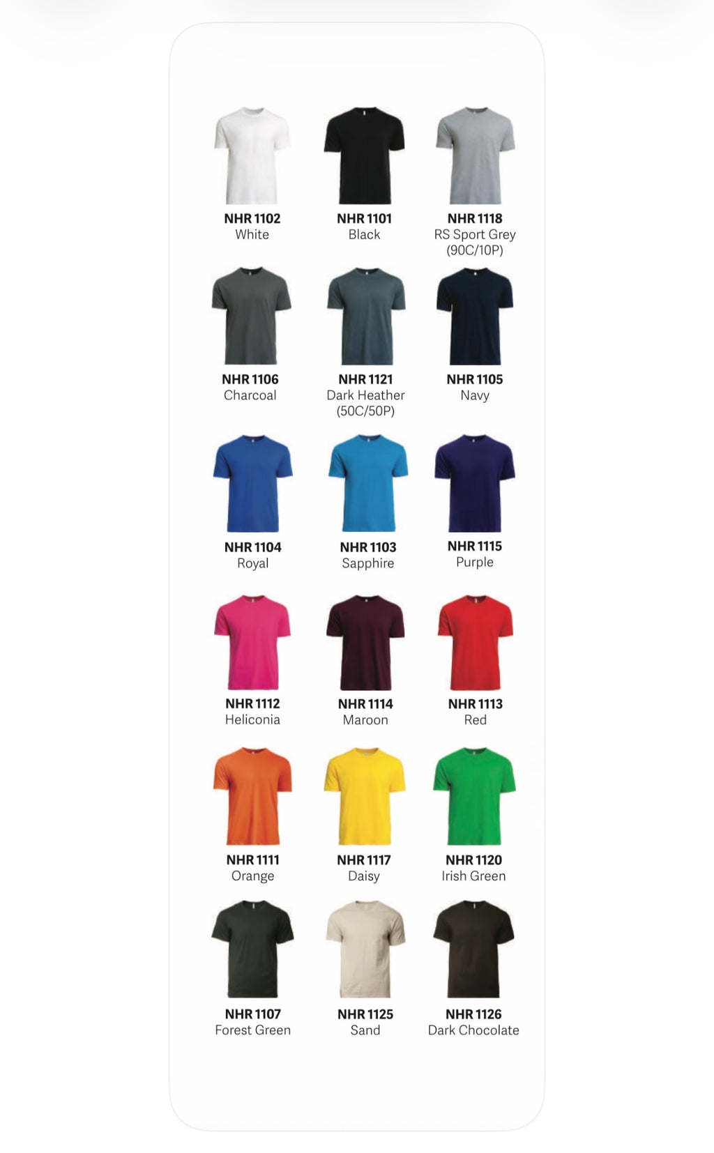 NHR1100 CREW NECK THIN COTTON T SHIRT