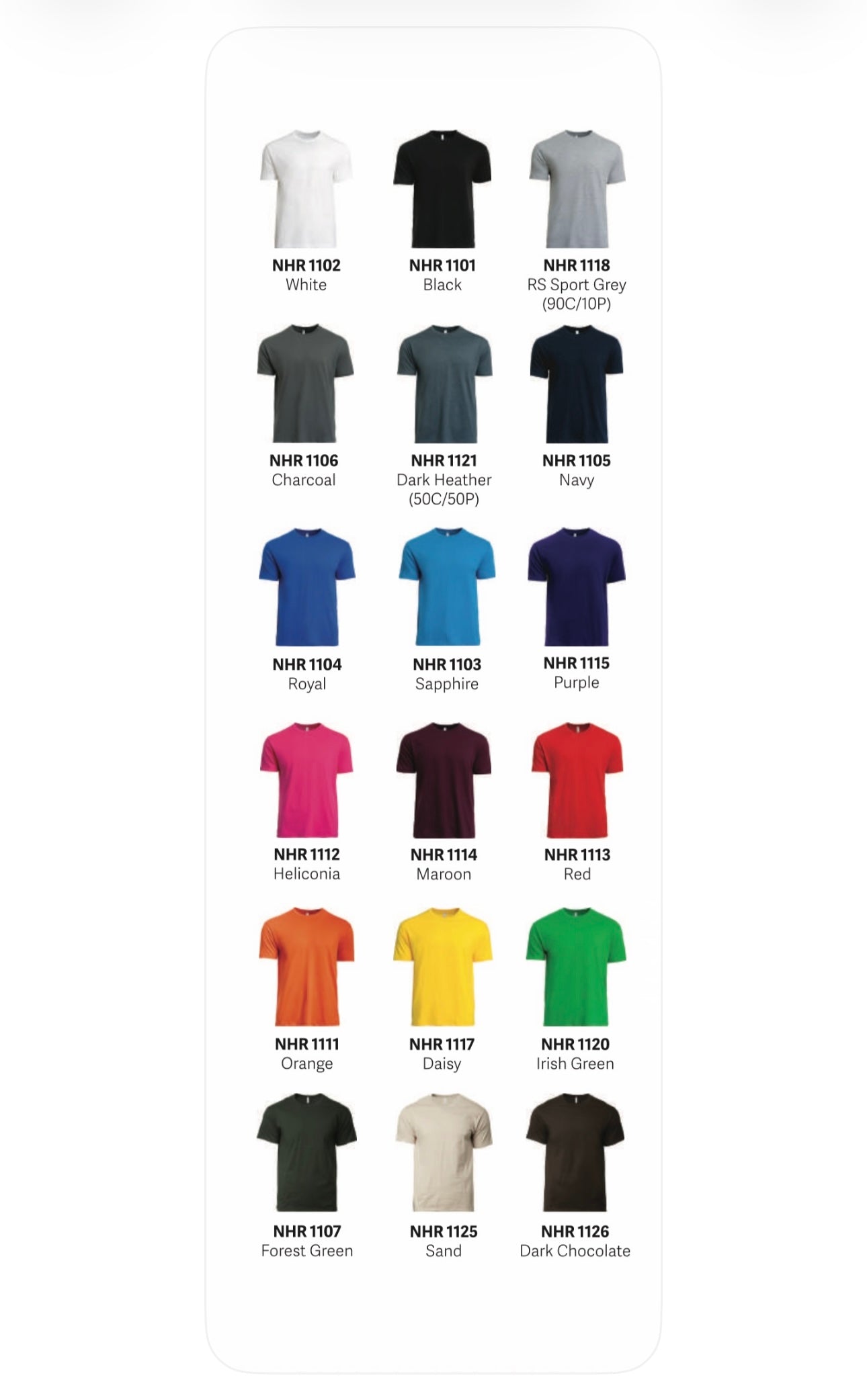 NHR1100 CREW NECK THIN COTTON T SHIRT