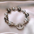 JOSI Misty Pearl — Grey Pearl Beaded Bracelet JG201