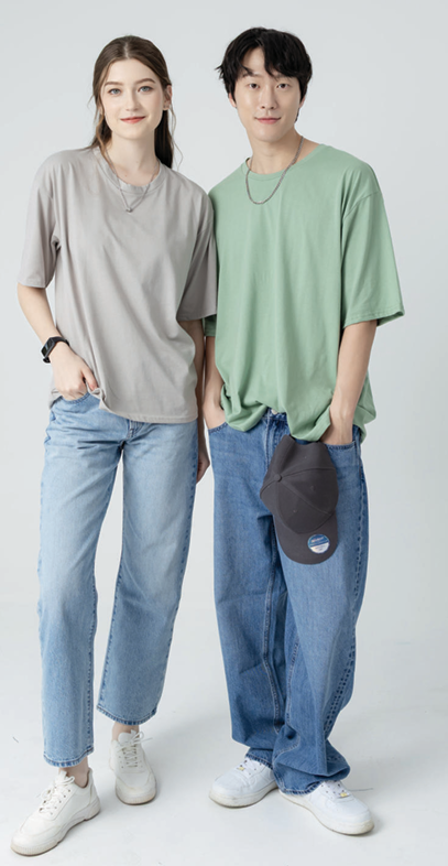 NHO DYNAMITE OVERSIZED CREW NECK T-SHIRT