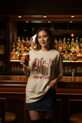 Asian Female Model Beige Tee Bar