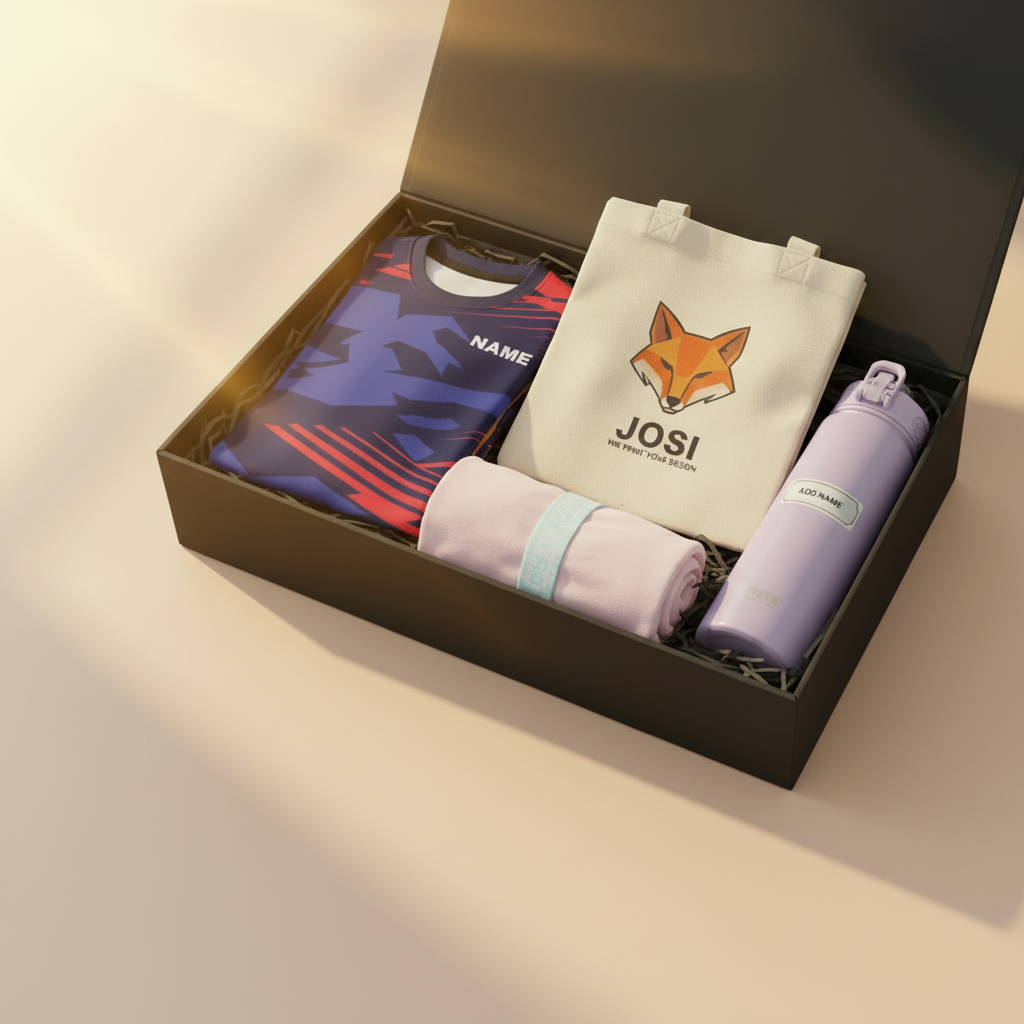 Gift Box - Navy Red Camo Jersey