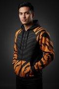 虎纹 Hoodie 正面 巫裔男模 Studio