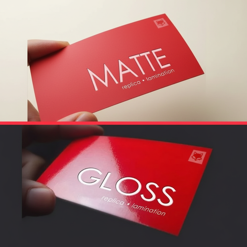 Matte vs Gloss — Dual Background